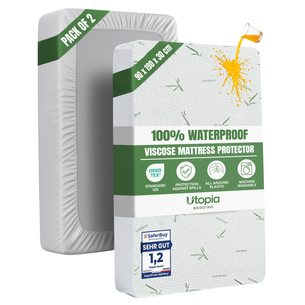 CoolWeave Bamboo Mattress Protector