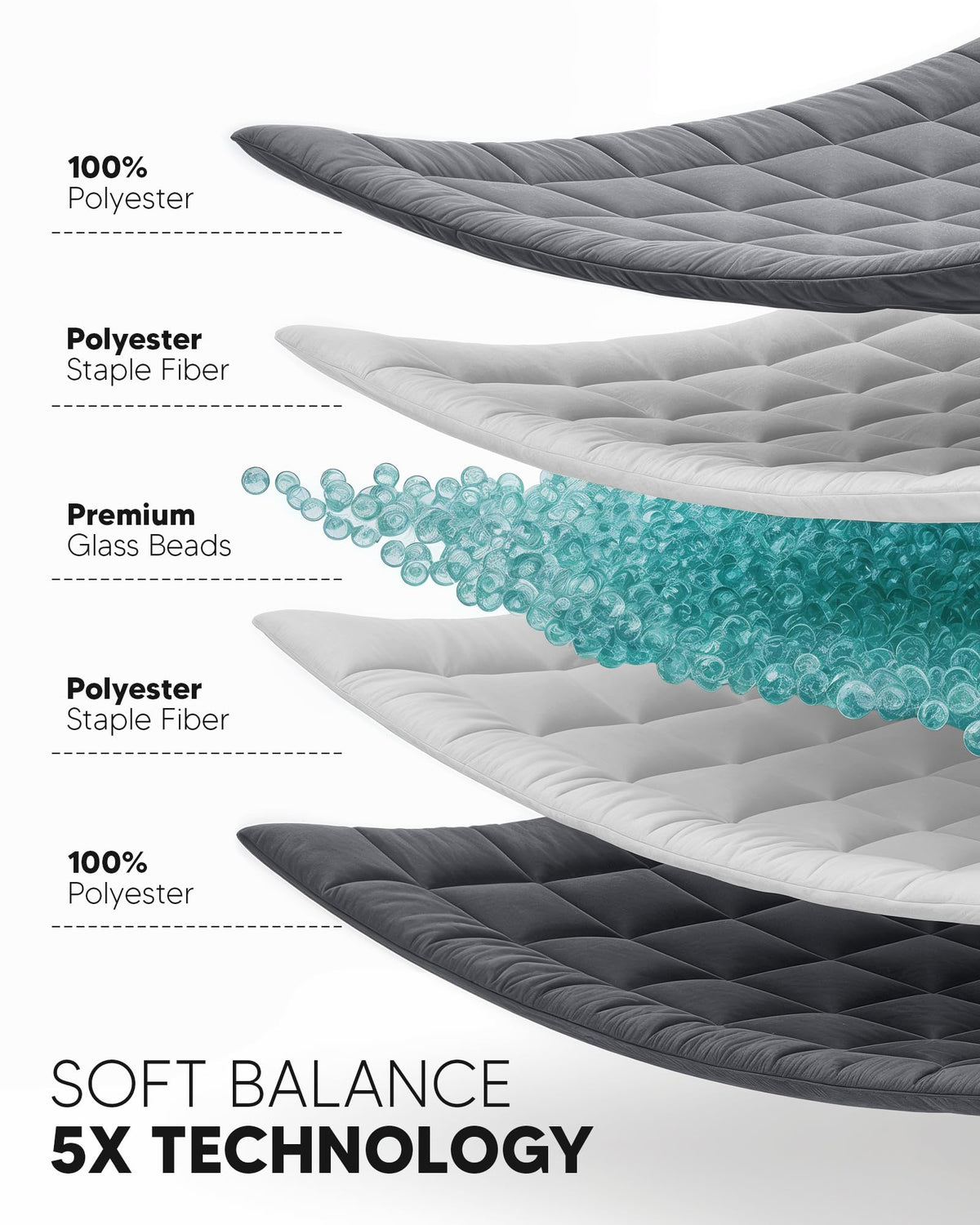 Quilted Glass Bead Weighted Blanket