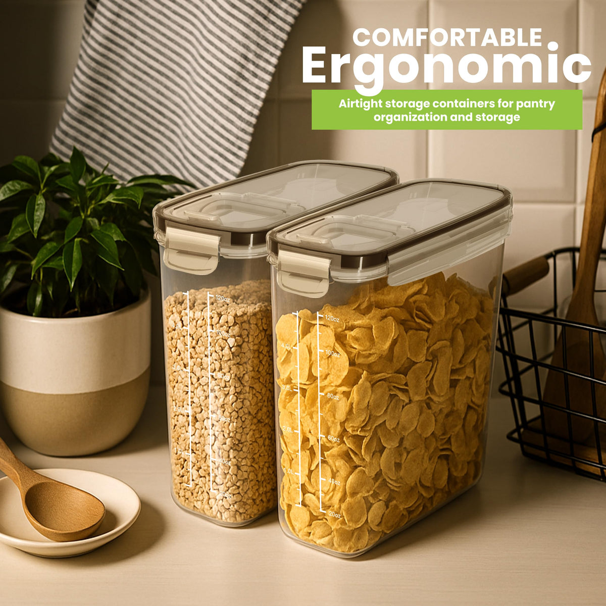 Airtight Cereal Storage Containers
