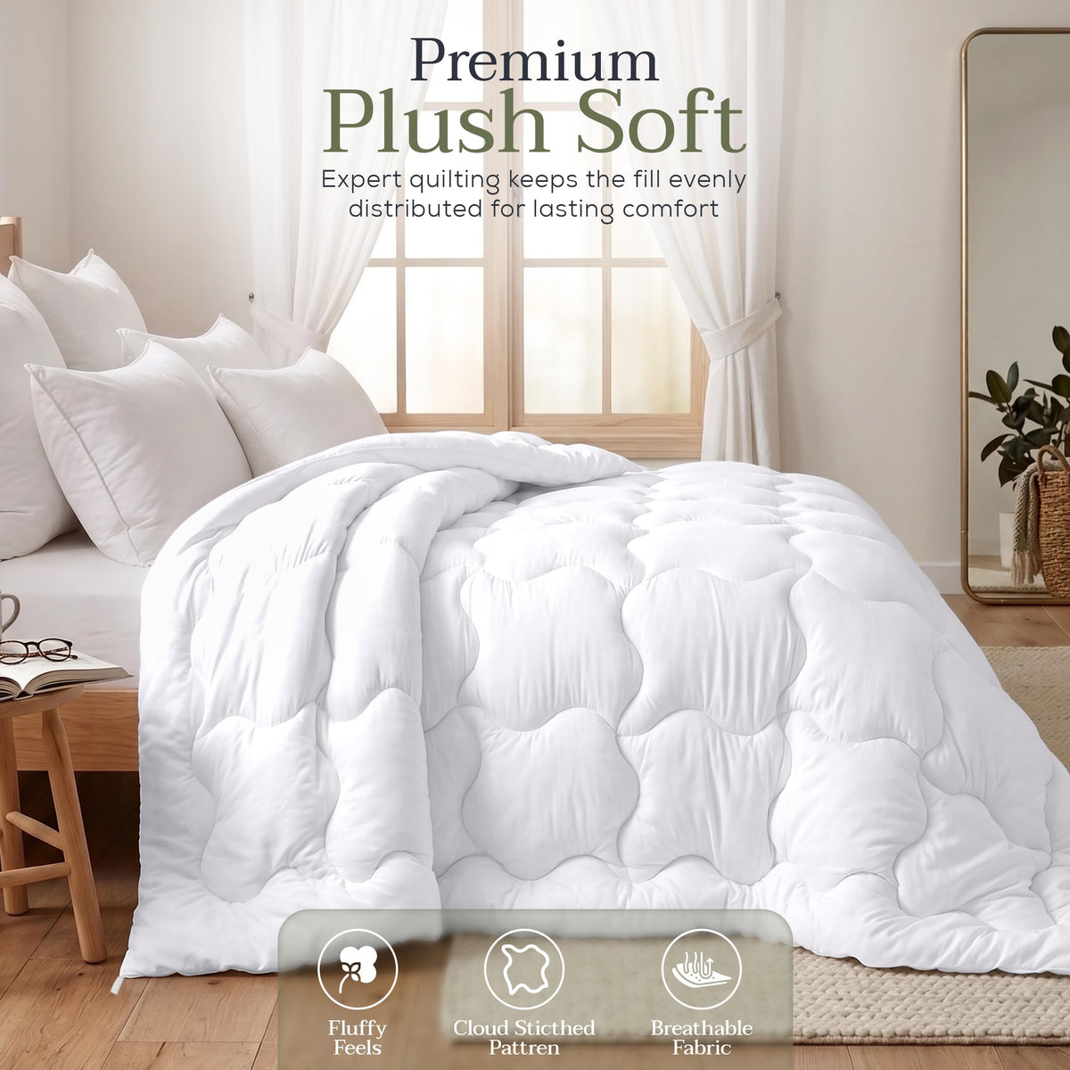 All Season Cloud Stitch Duvet