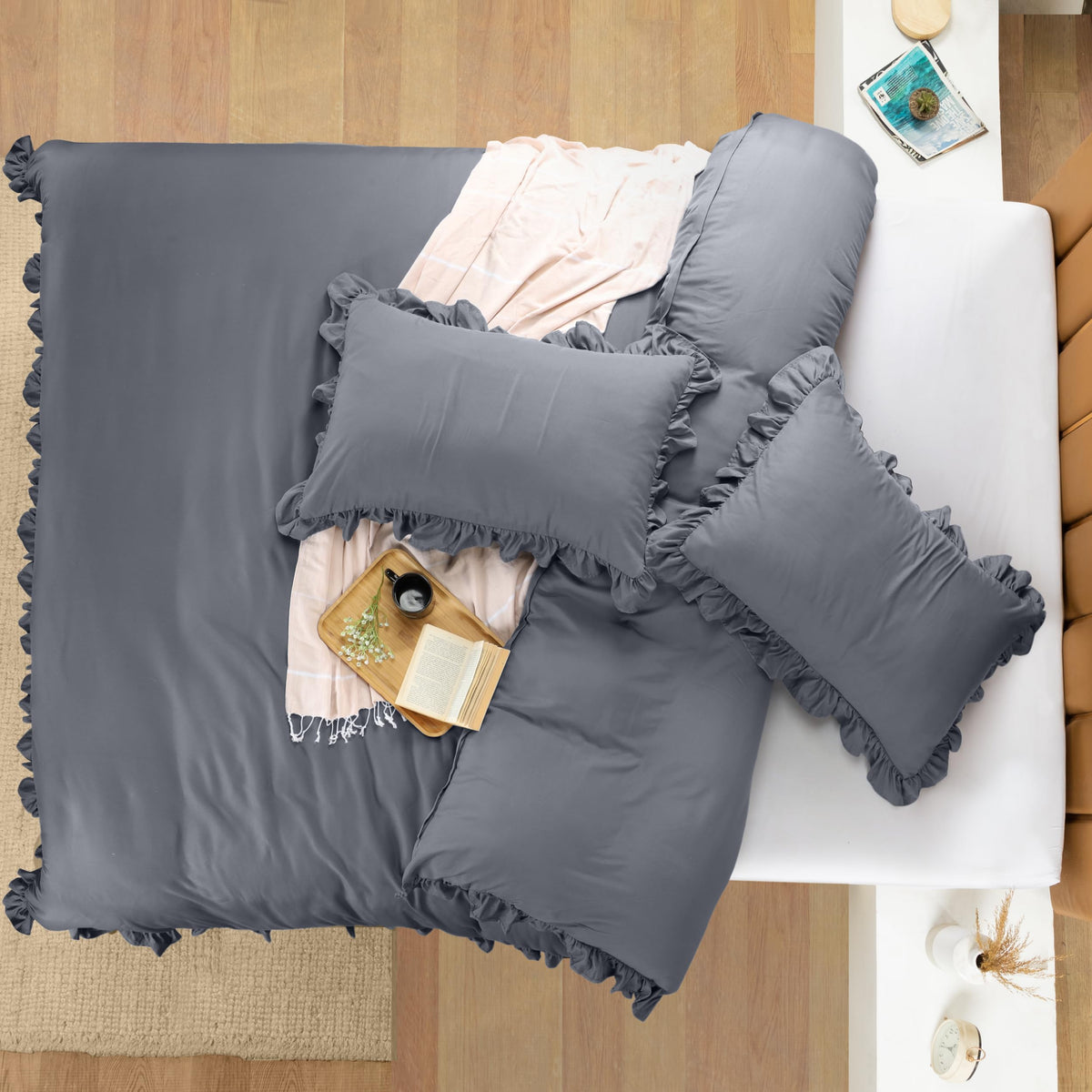 CottageCharm Ruffle Duvet Cover Set
