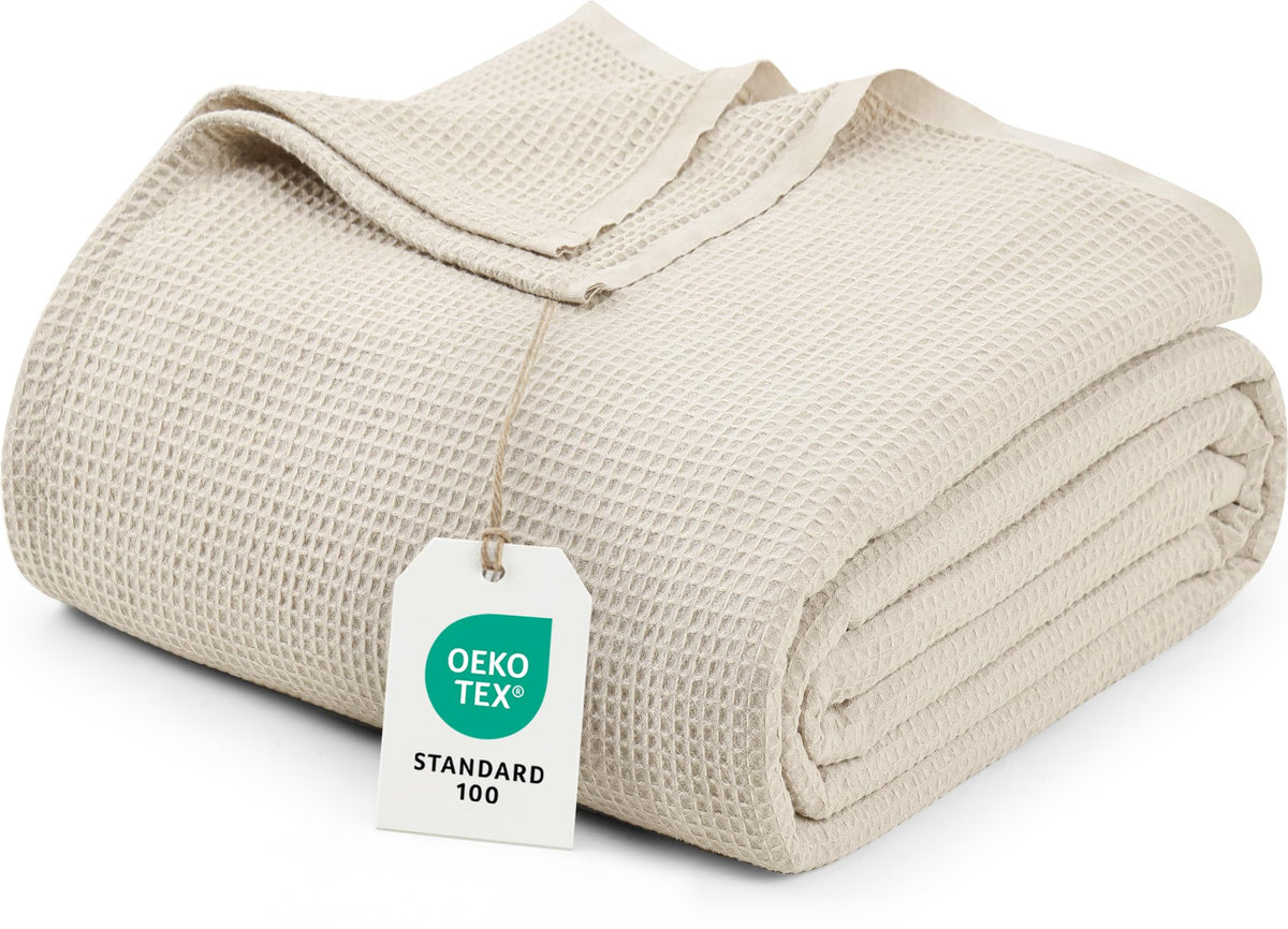 Lightweight Summer Waffle Blanket