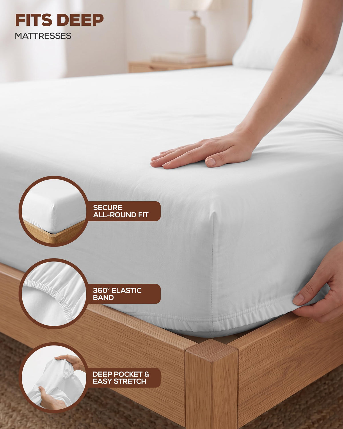 Breathable Cotton Fitted Sheet
