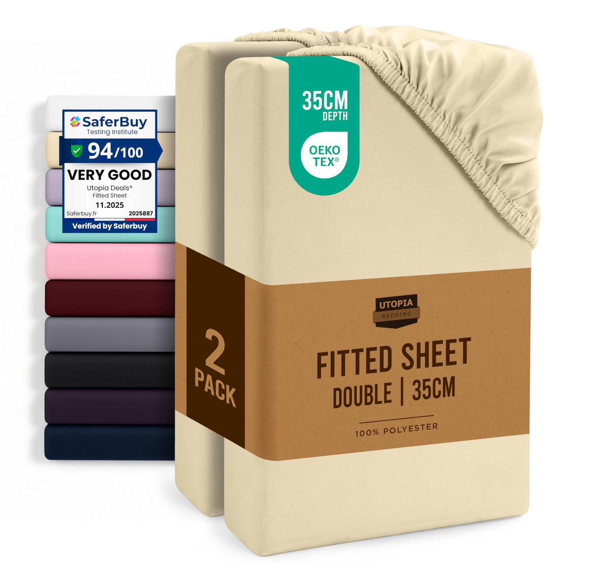 Everyday Soft Fitted Sheet - Multipack