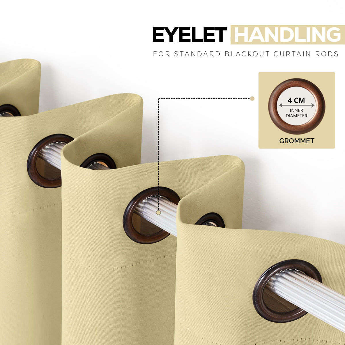 Classic Blackout Eyelet Curtains