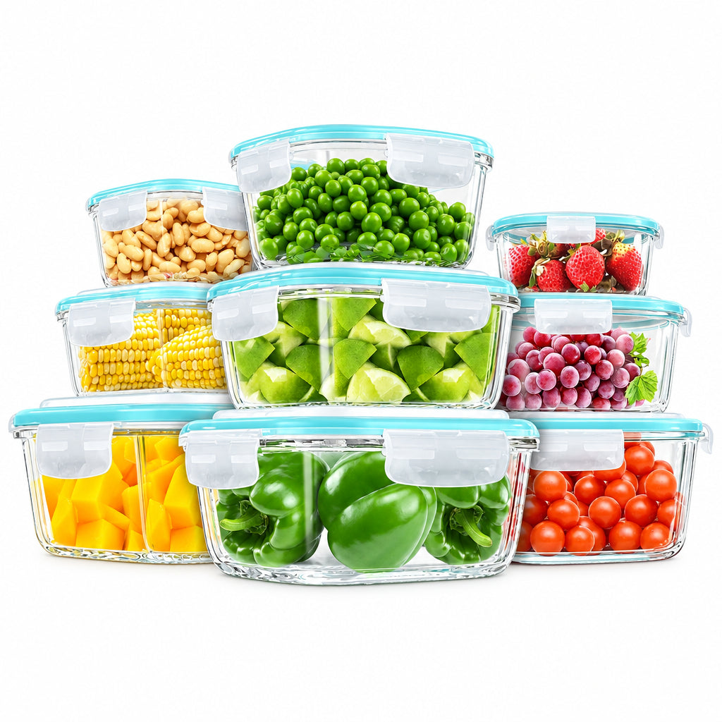 Oven Safe Glass Meal Prep Containers Set