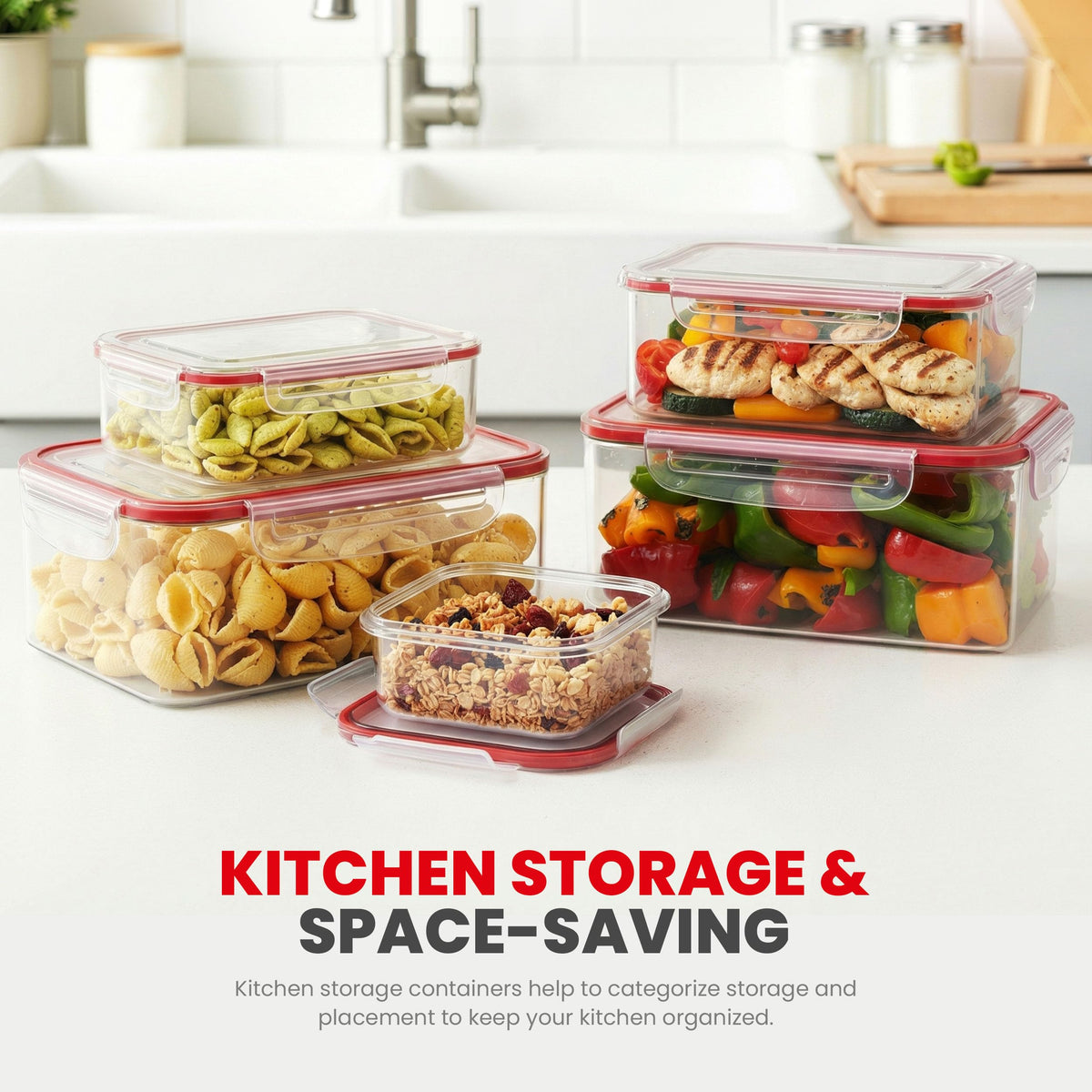 Leakproof Stackable Food Storage Containers