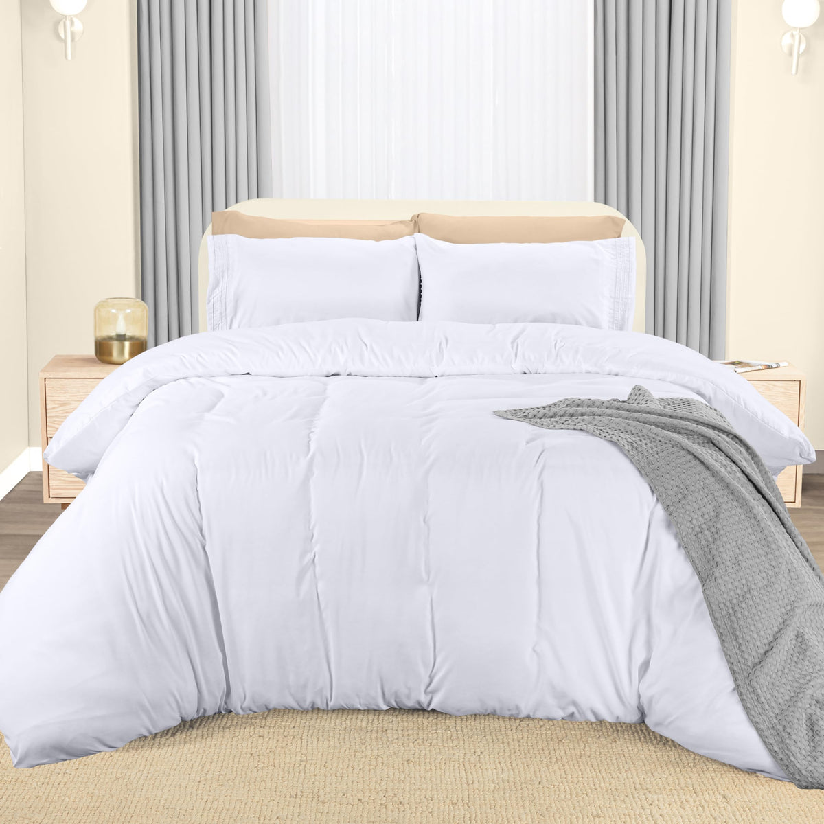 Fine Embroidery Duvet Cover Set