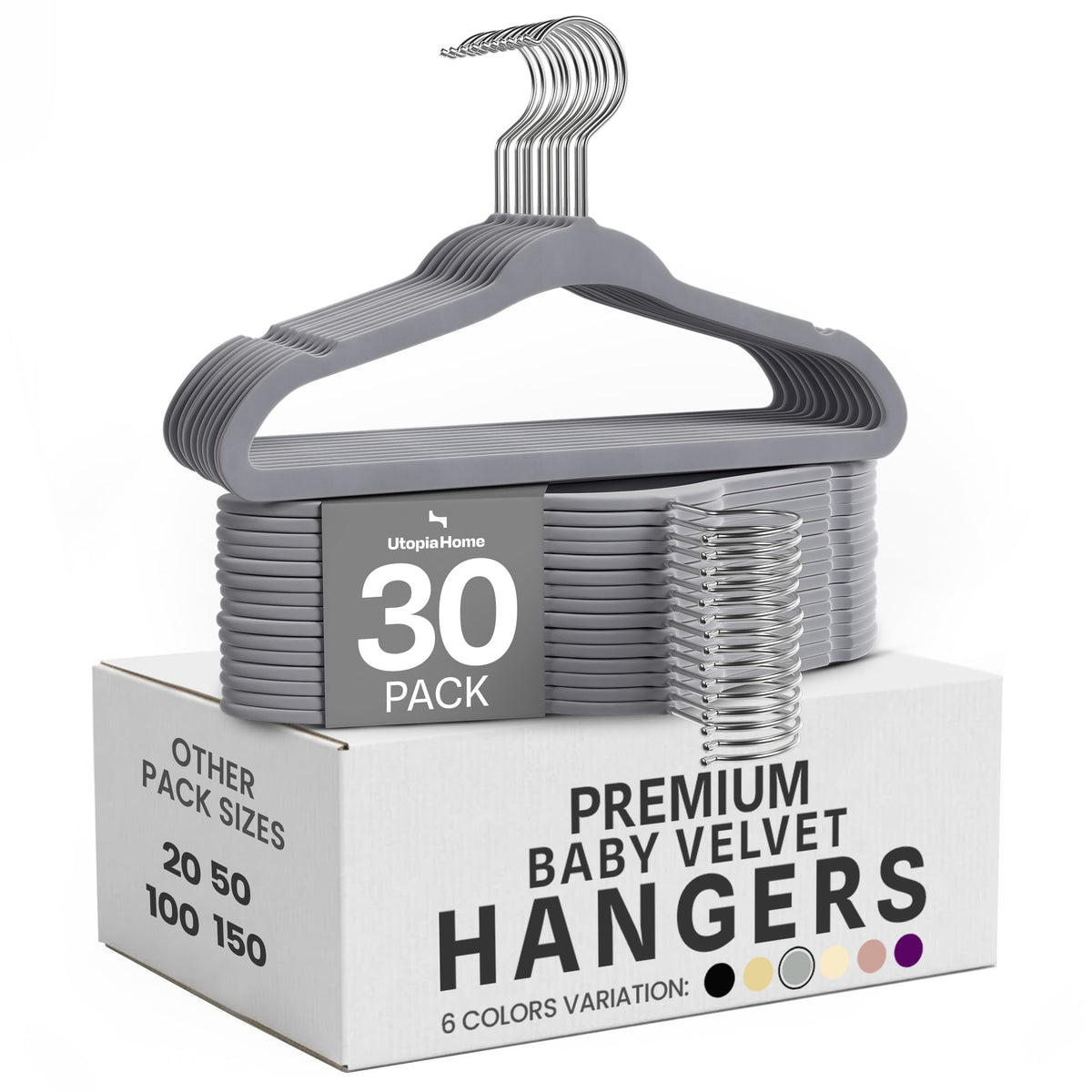 Kids' Velvet Clothes Hangers