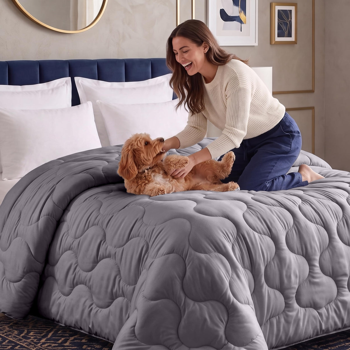 Winter Cloud-Stitched Duvet