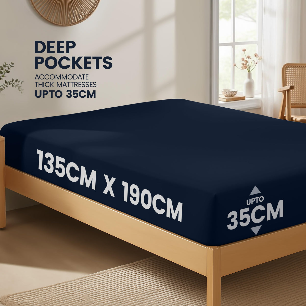 Everyday Soft Deep Fitted Sheet