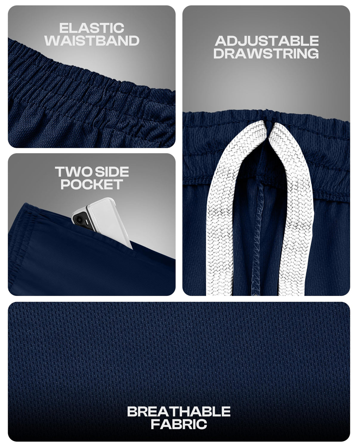 Men's Quick-Dry Athletic Shorts
