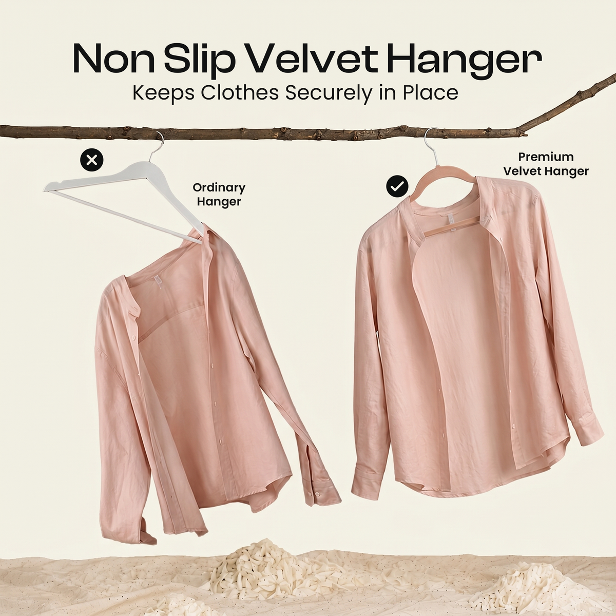 Non-Slip Velvet Clothes Hangers