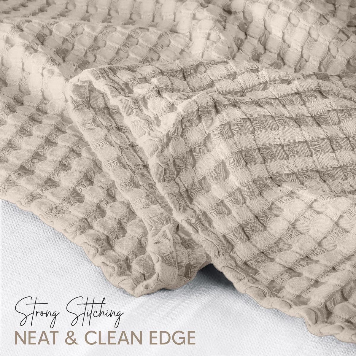 Pure Cotton Waffle Blanket