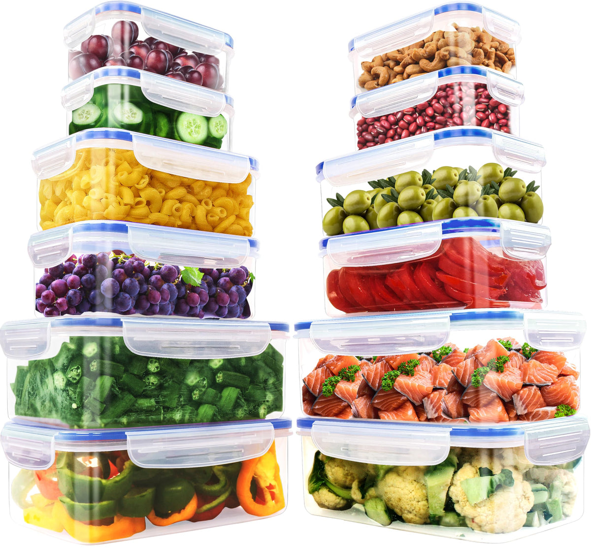 Leakproof Stackable Food Storage Containers