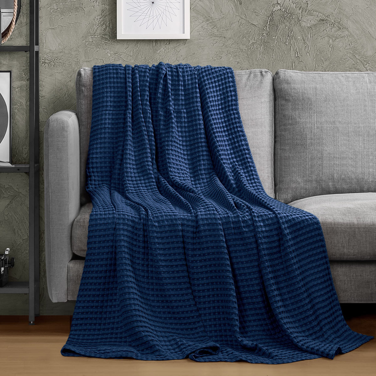 Pure Cotton Waffle Blanket