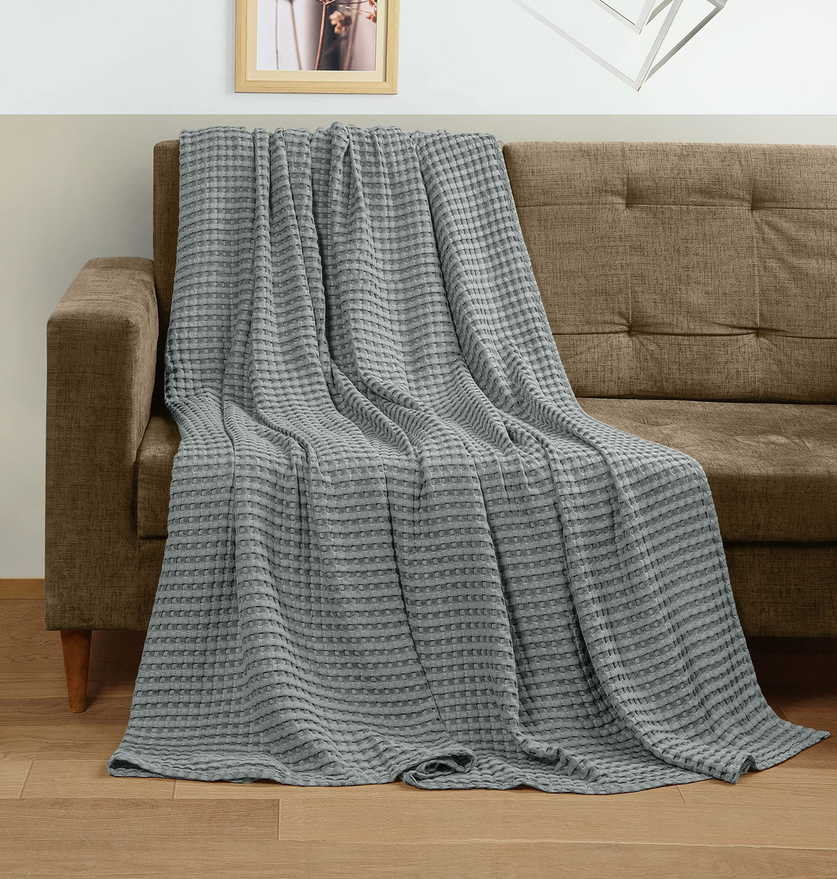 Pure Cotton Waffle Blanket