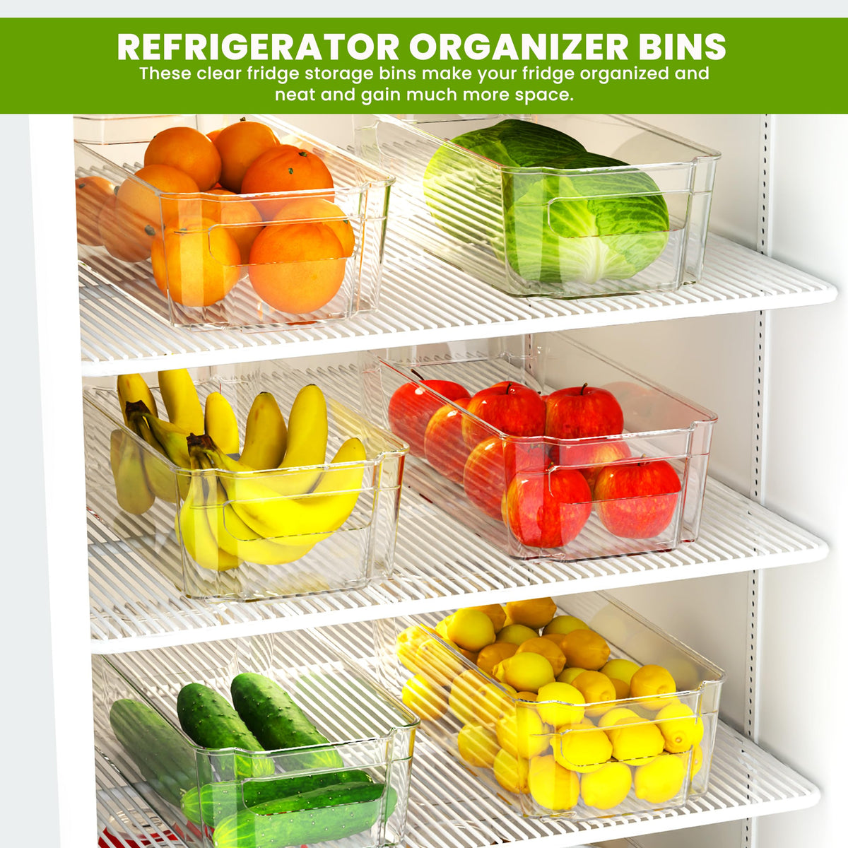 Stackable Fridge Organiser Bins