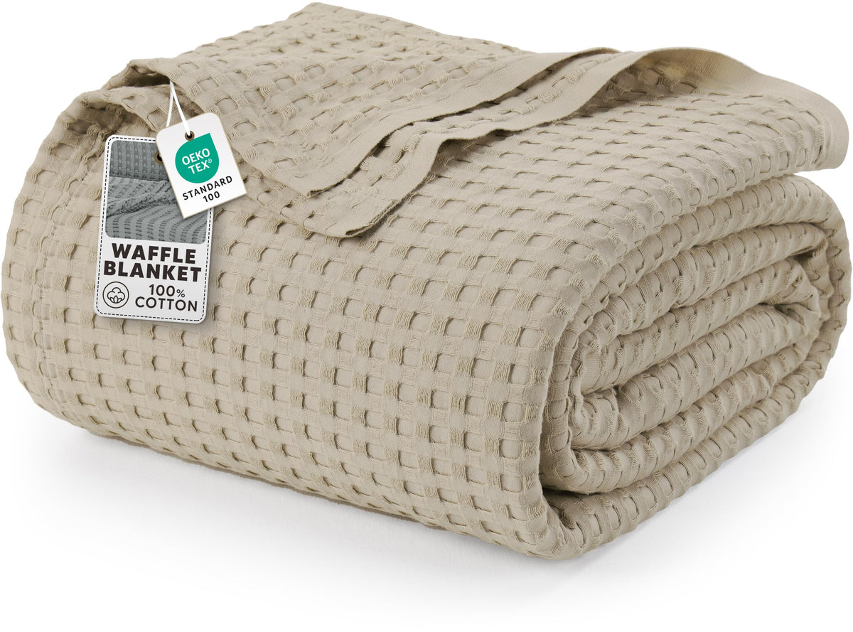 Pure Cotton Waffle Blanket