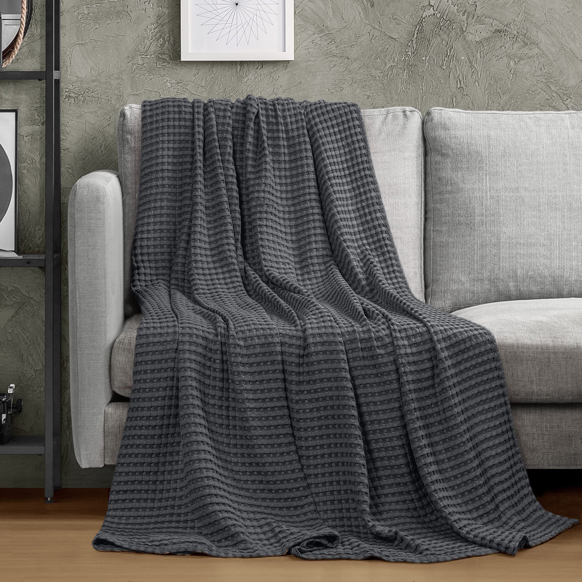 Pure Cotton Waffle Blanket