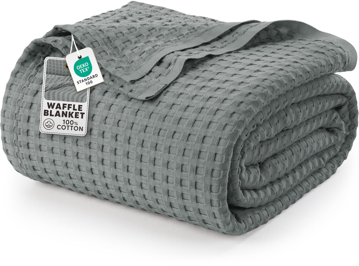Pure Cotton Waffle Blanket