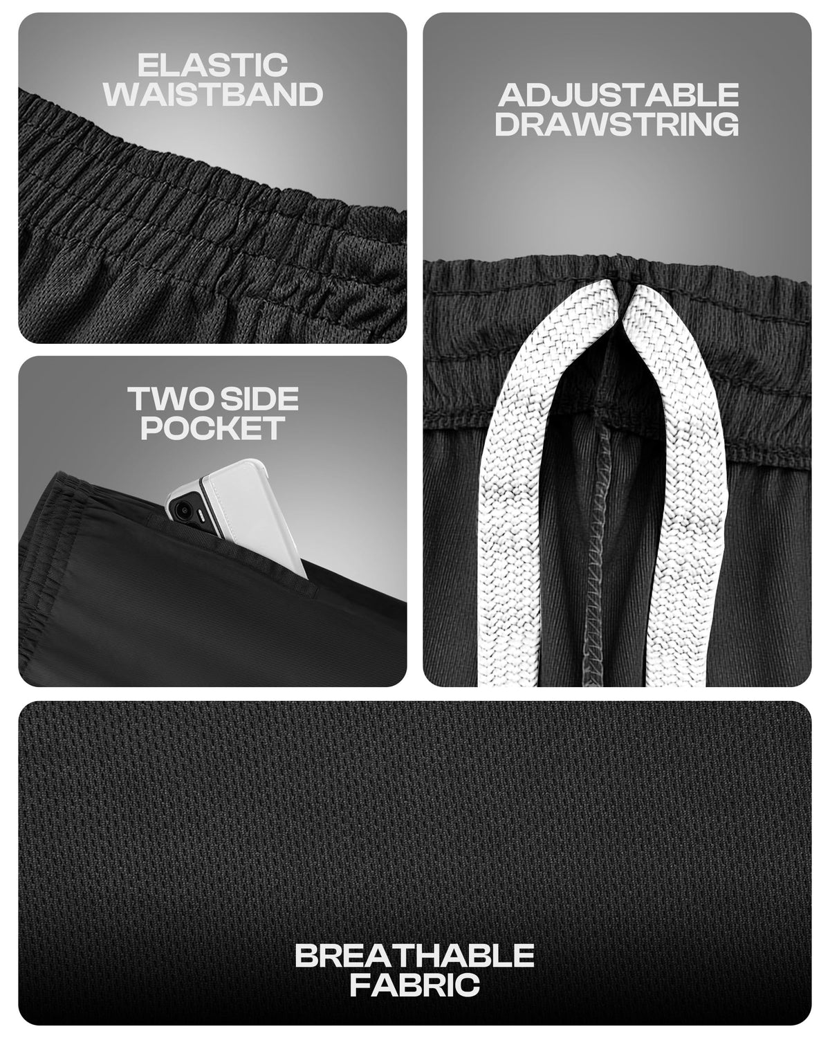 Men's Quick-Dry Athletic Shorts