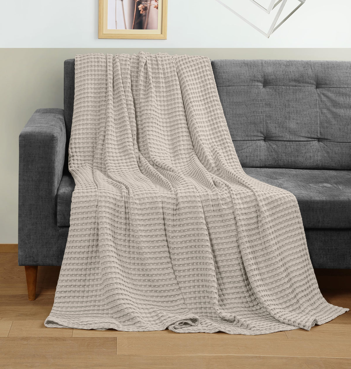 Pure Cotton Waffle Blanket