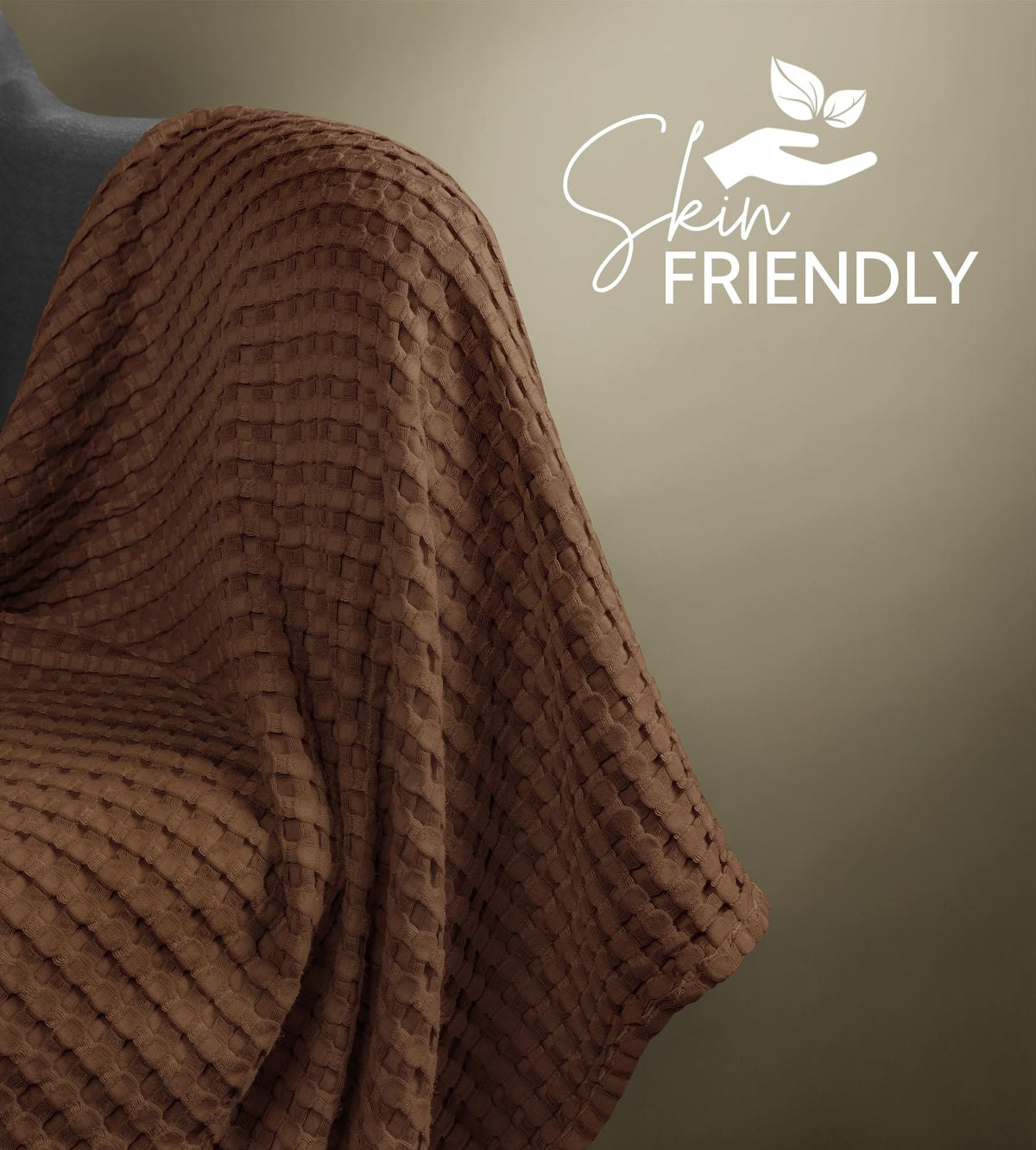 Pure Cotton Waffle Blanket