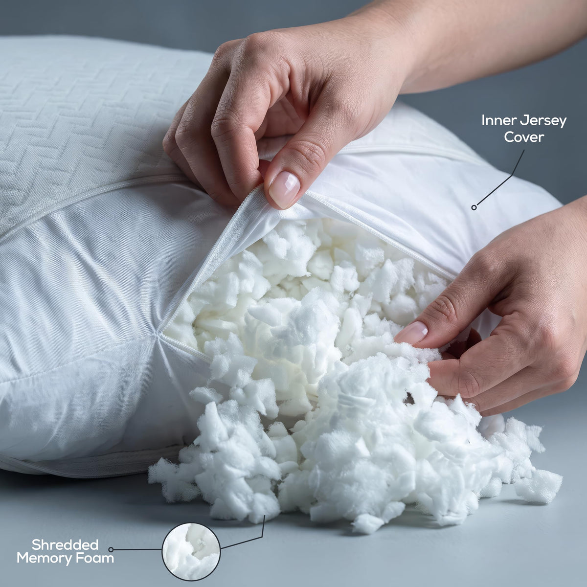 Jacquard Memory Foam Pillows