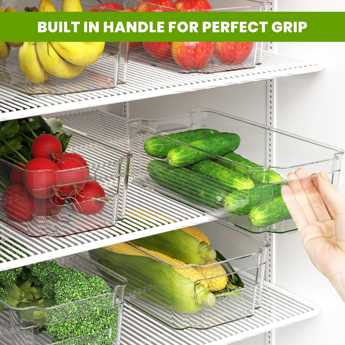 Stackable Fridge Organiser Bins