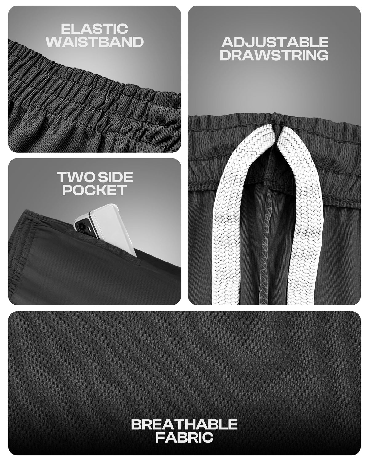 Men's Quick-Dry Athletic Shorts