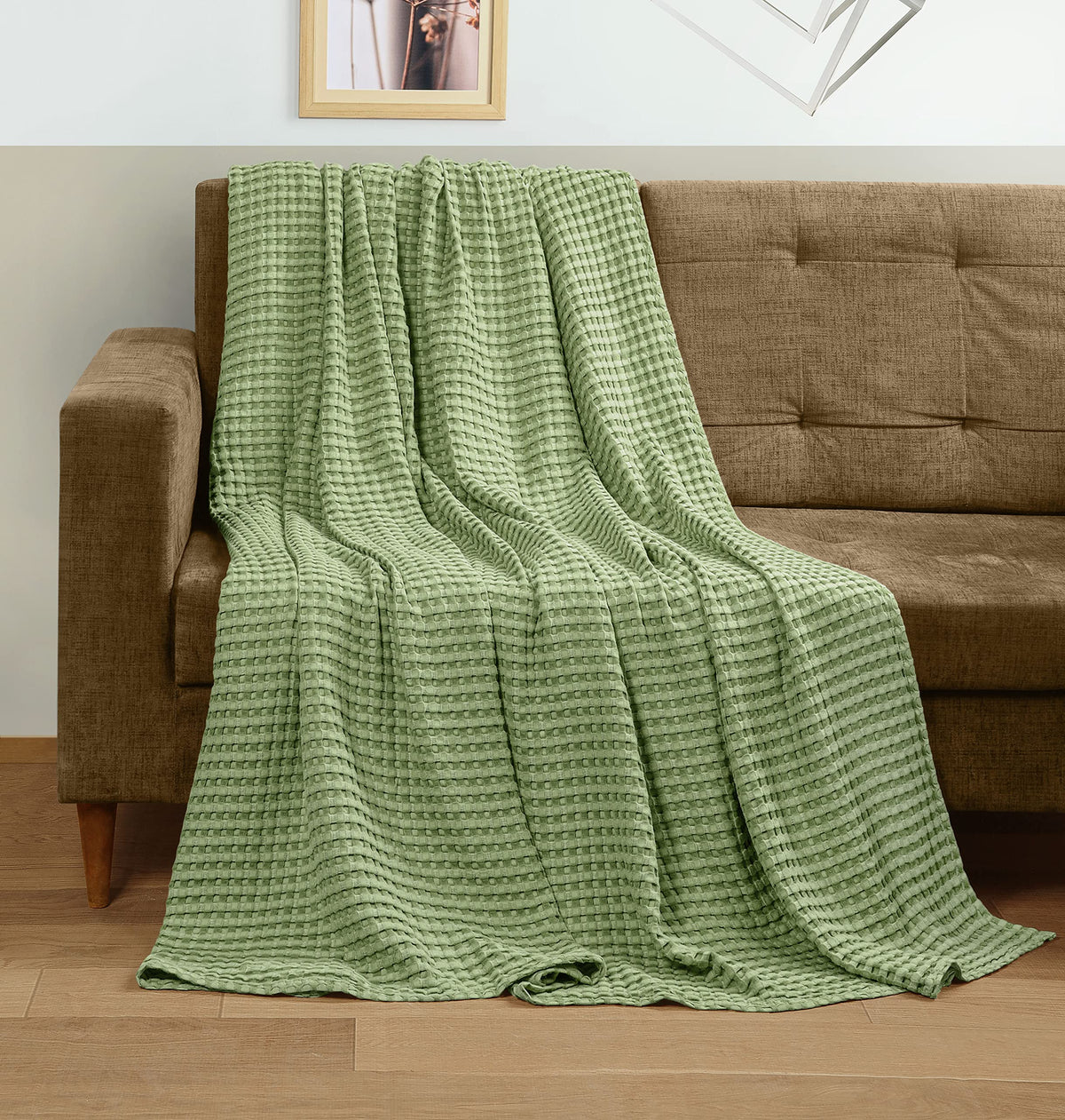 Pure Cotton Waffle Blanket