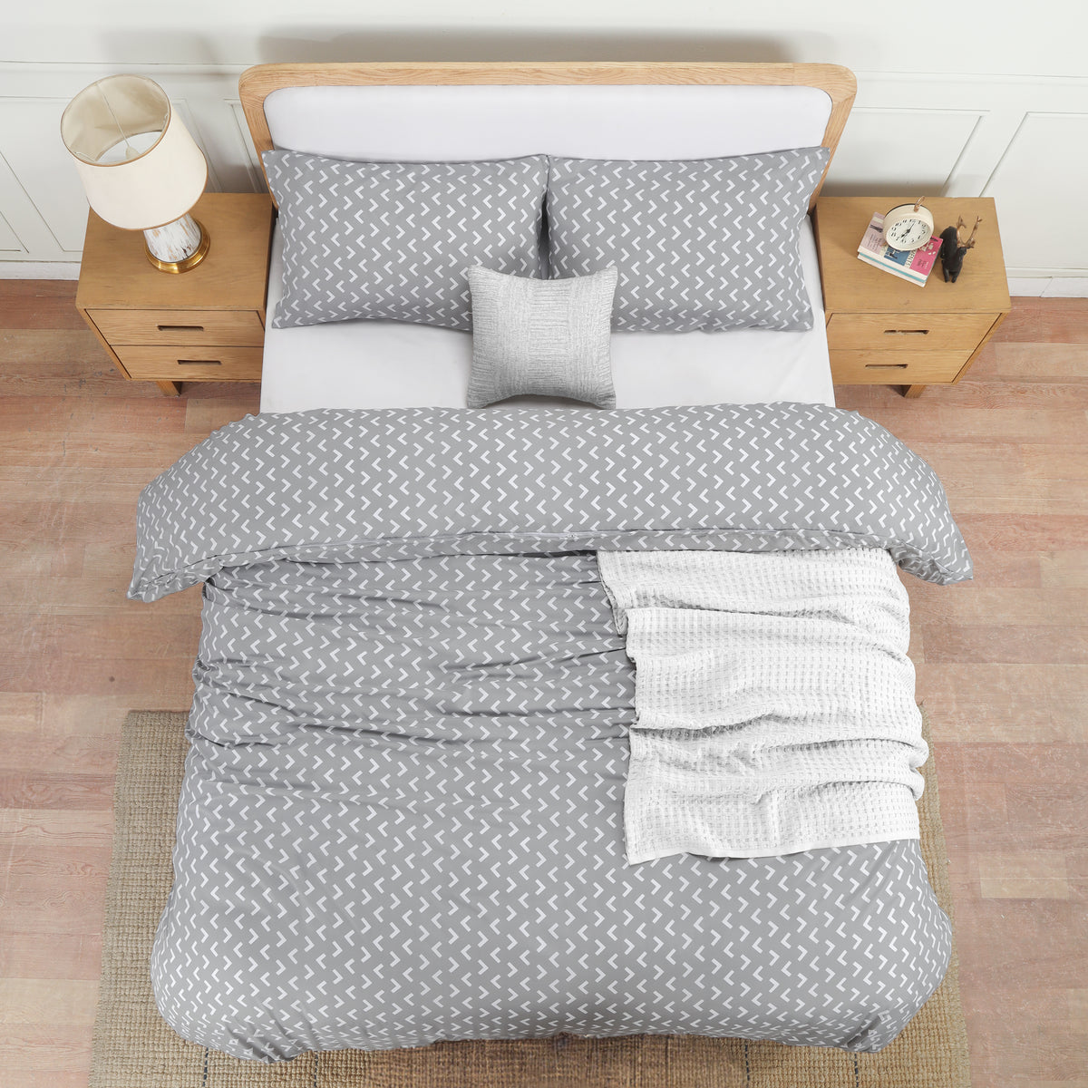 Signature Arrow Design Brushed Duvet Set