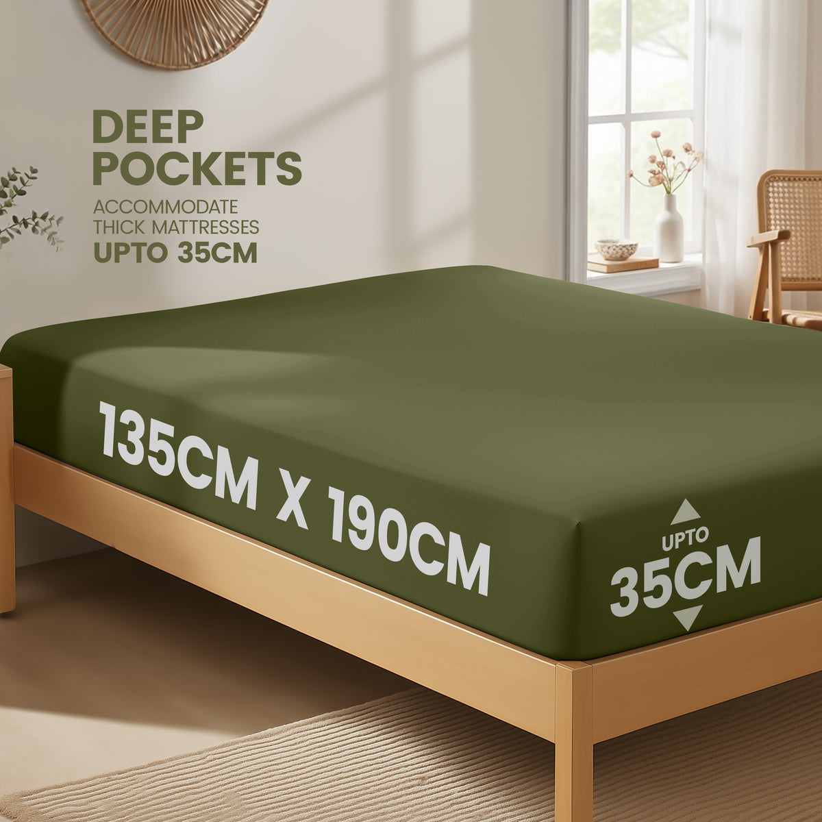 Everyday Soft Deep Fitted Sheet