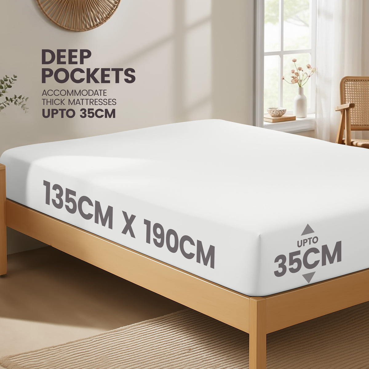 Everyday Soft Deep Fitted Sheet