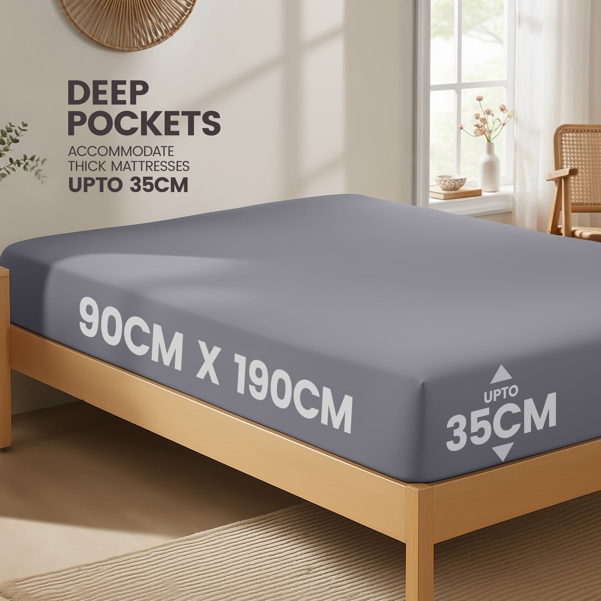 Everyday Soft Deep Fitted Sheet
