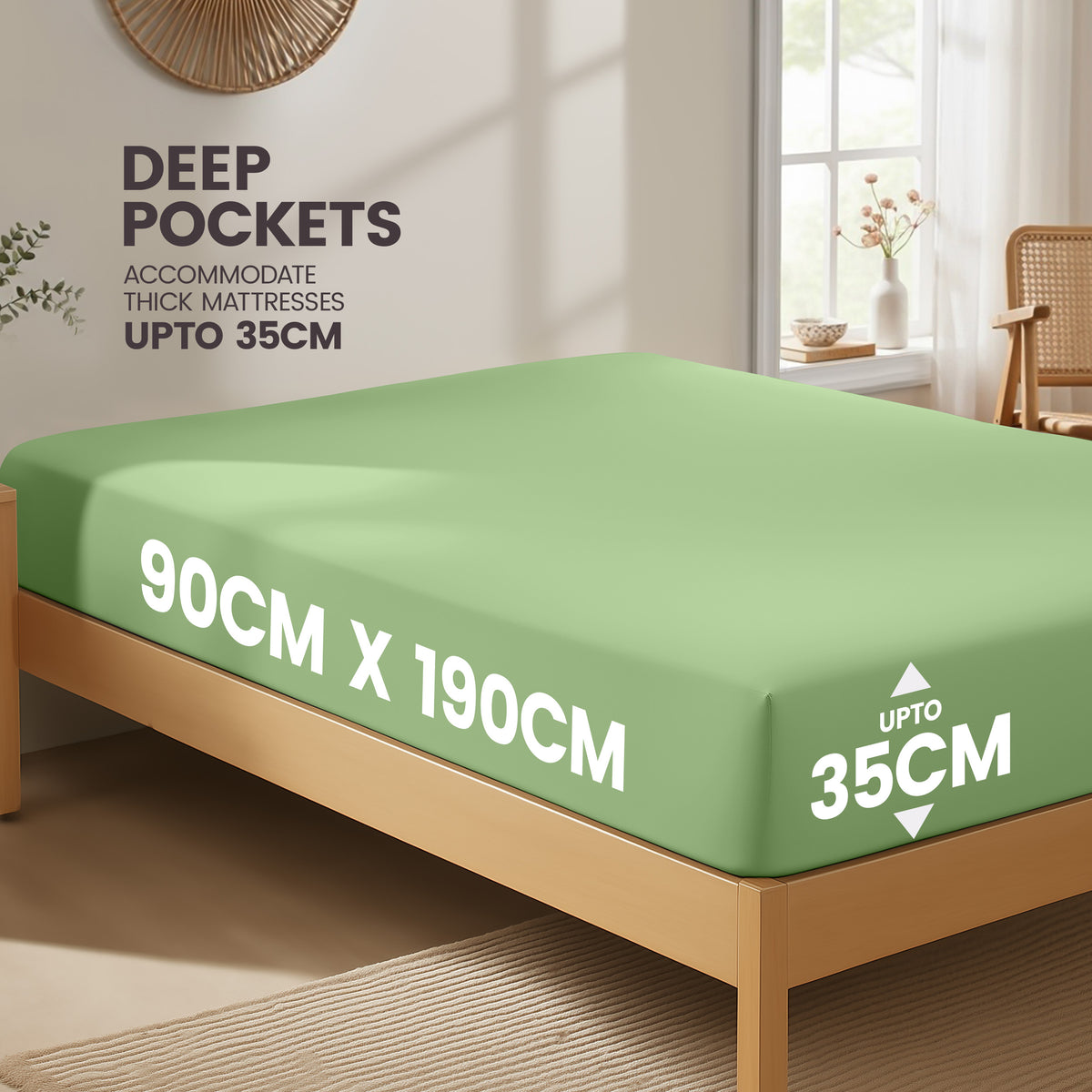 Everyday Soft Deep Fitted Sheet