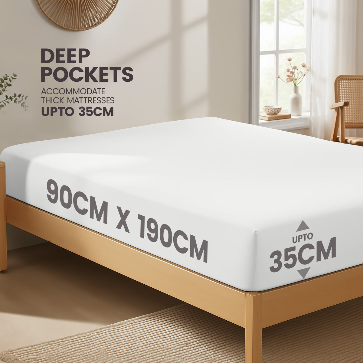 Everyday Soft Deep Fitted Sheet