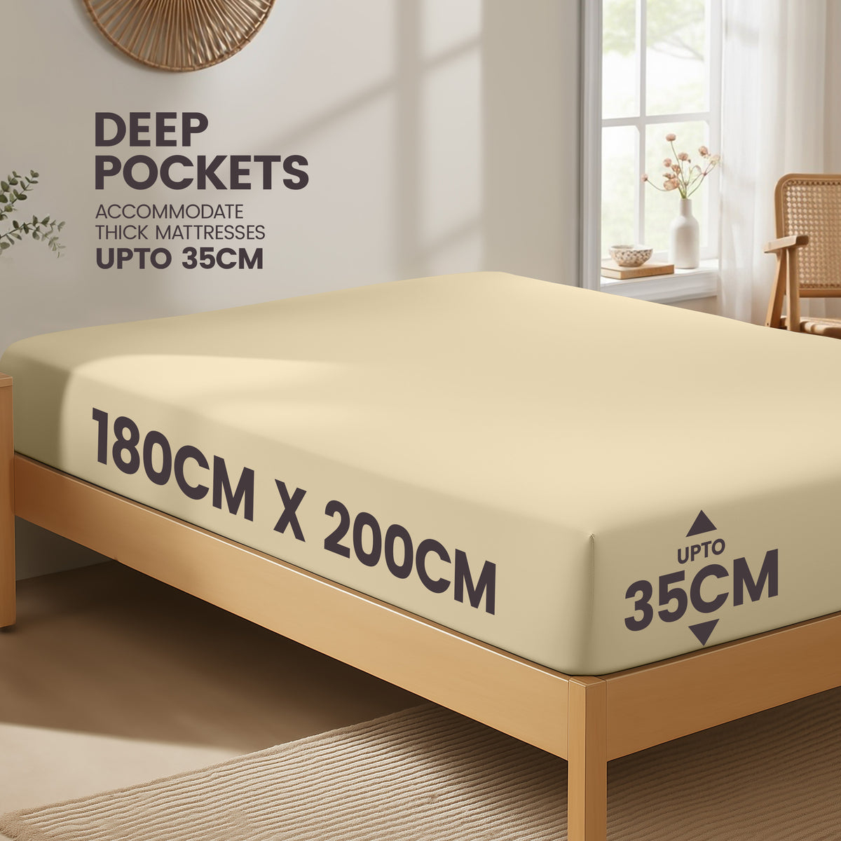 Everyday Soft Deep Fitted Sheet