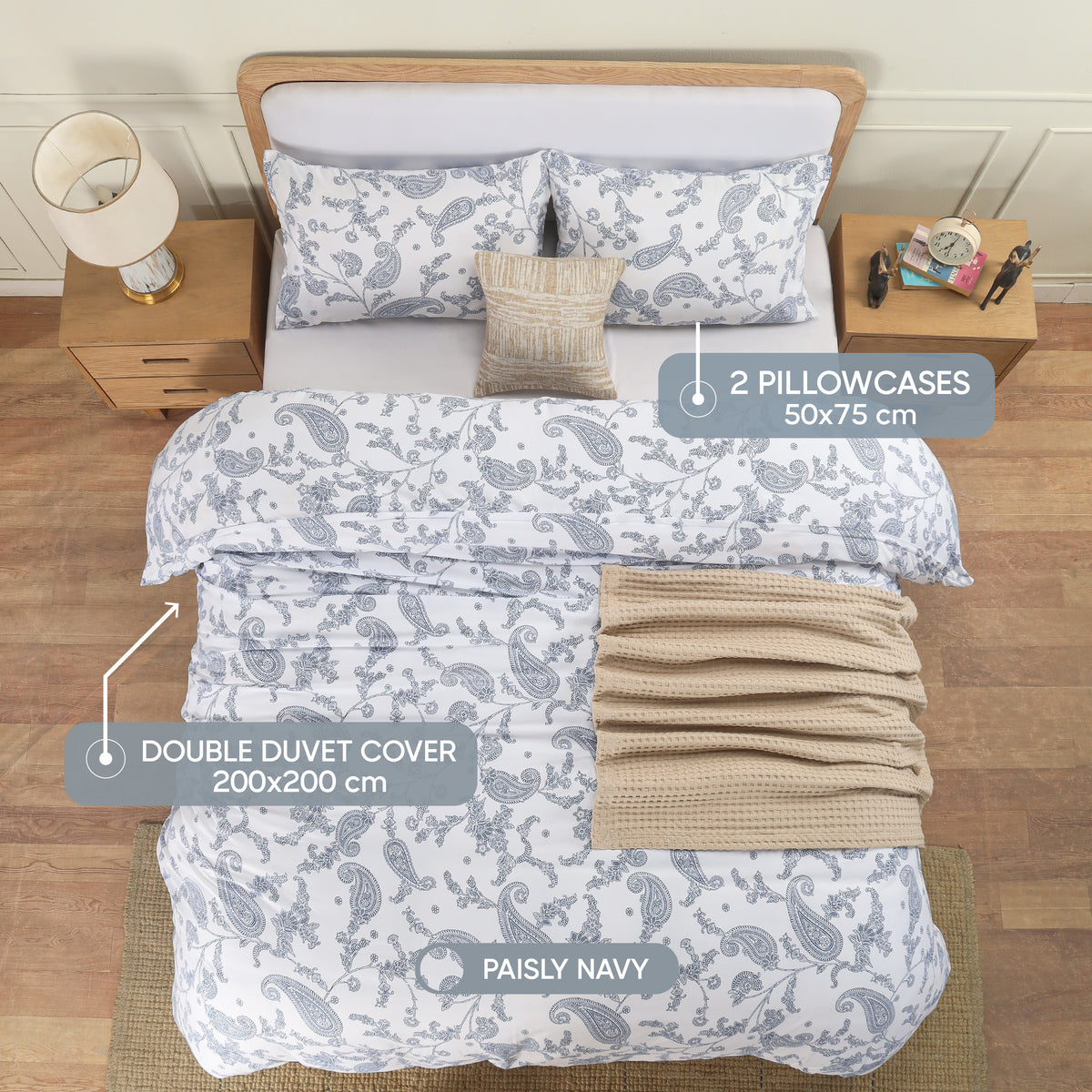 Signature Paisley Brushed Duvet Set