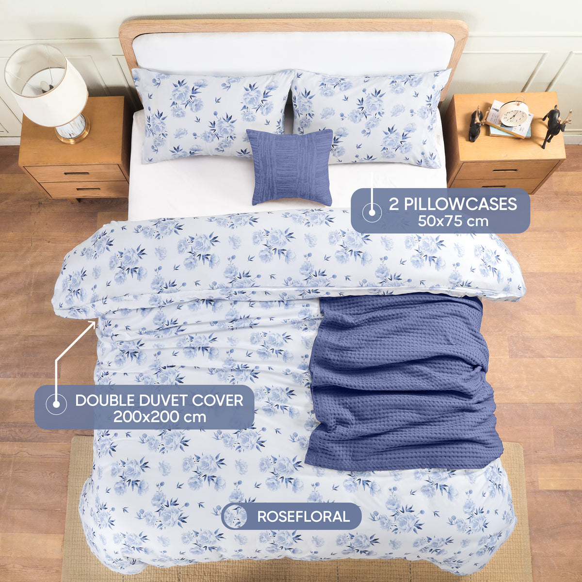 Signature Floral Brushed Duvet Set