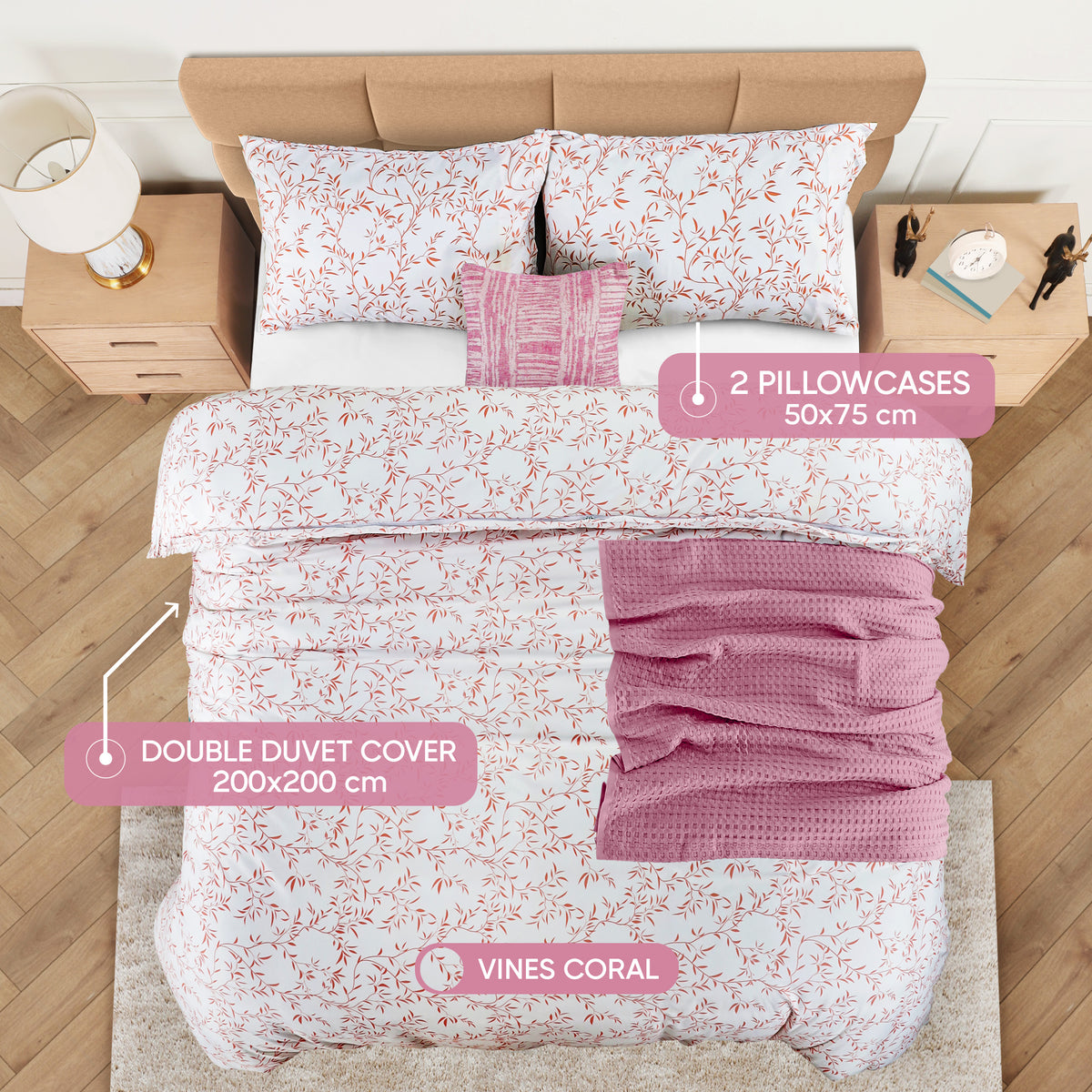 Signature Vines Brushed Duvet Set
