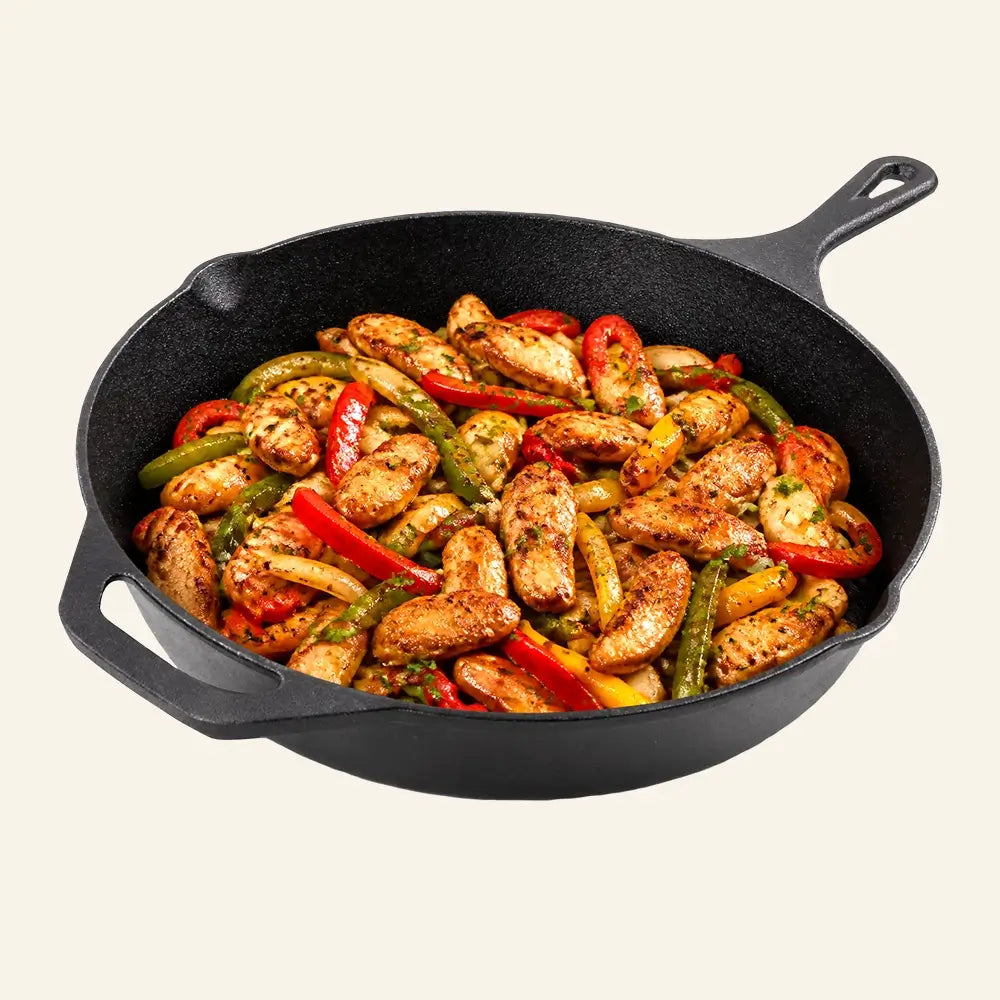 Pre-Seasoned Cast Iron Skillet Frying Pan