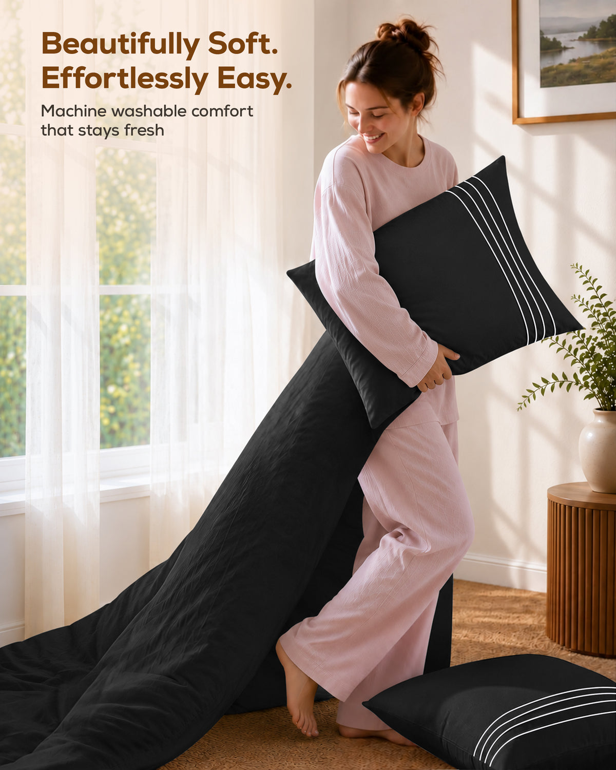 Fine Embroidery Duvet Cover Set