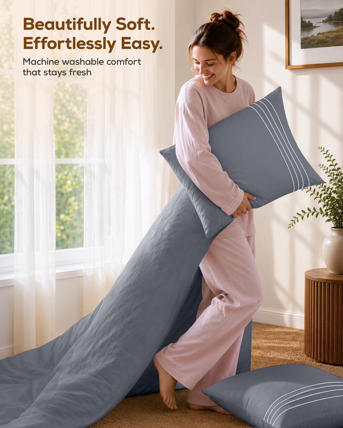 Fine Embroidery Duvet Cover Set