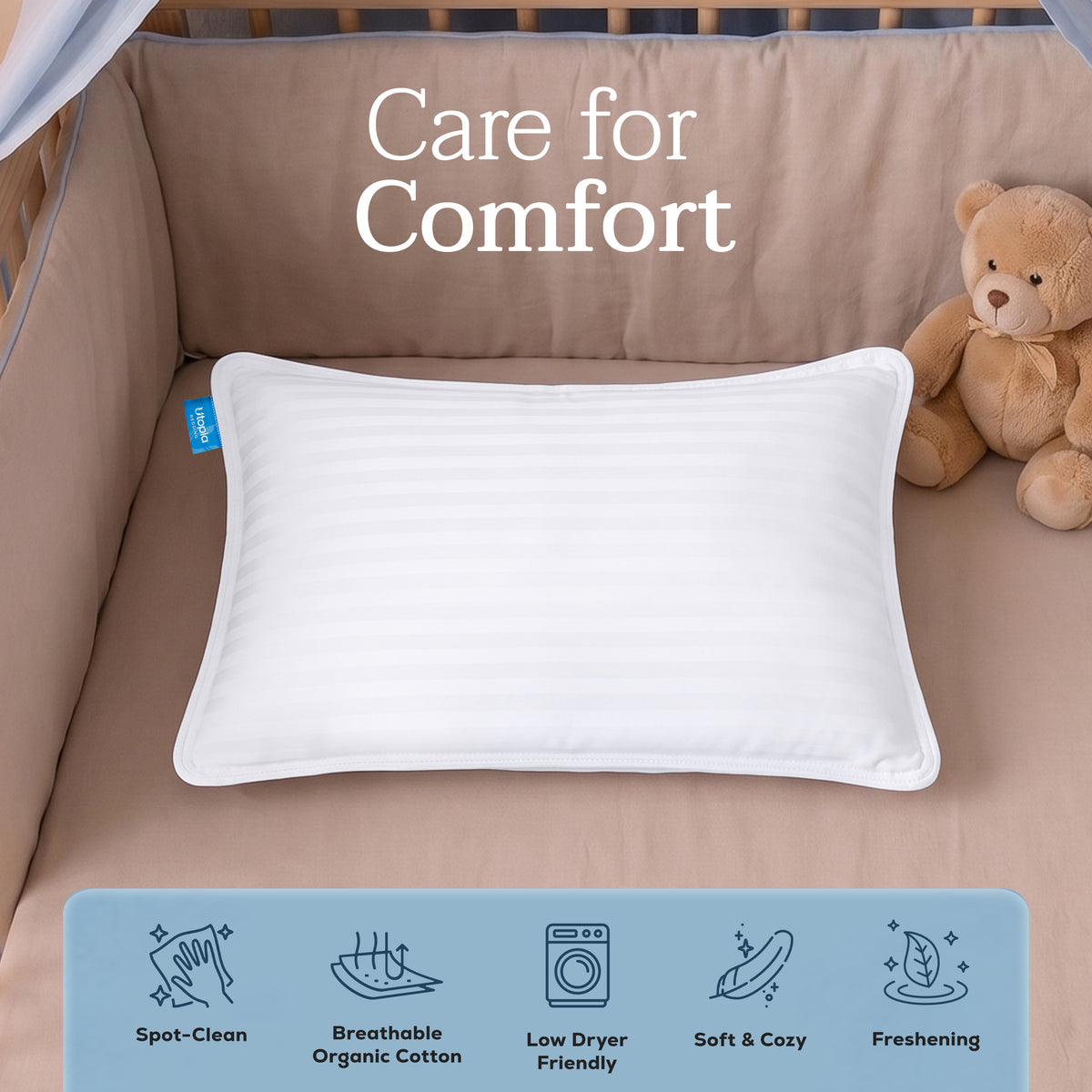 CosyNest Toddler Pillow