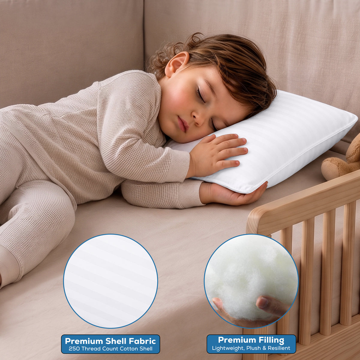 CosyNest Toddler Pillow