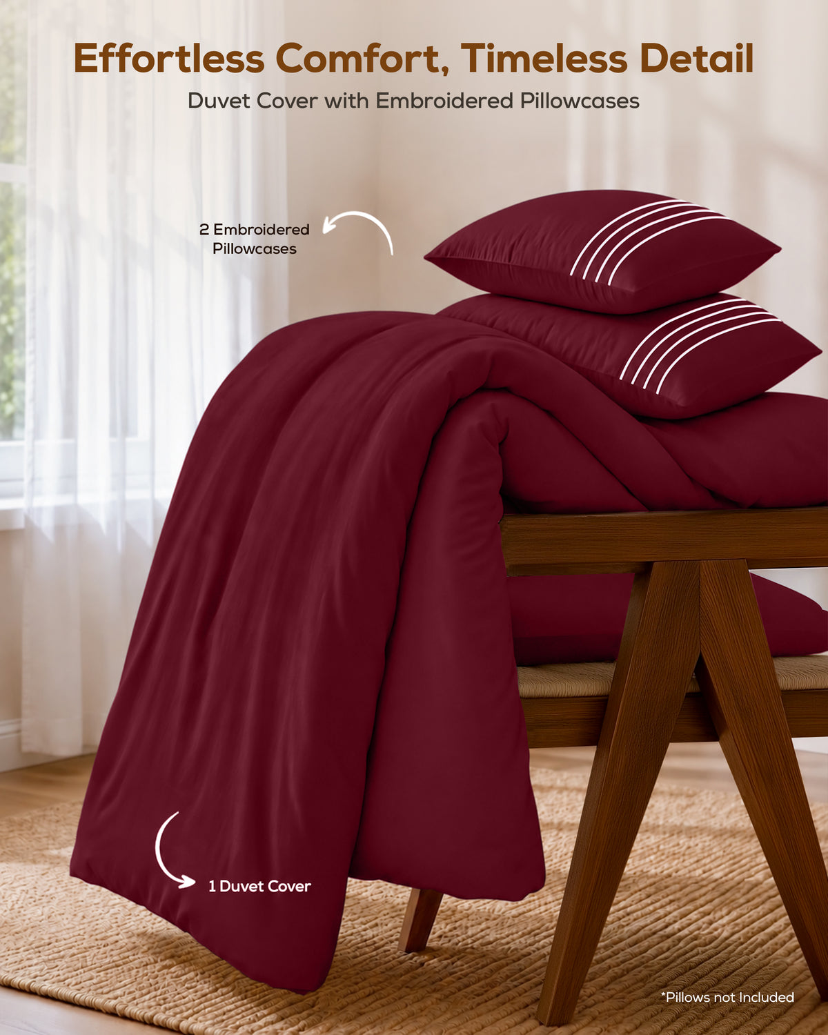 Fine Embroidery Duvet Cover Set