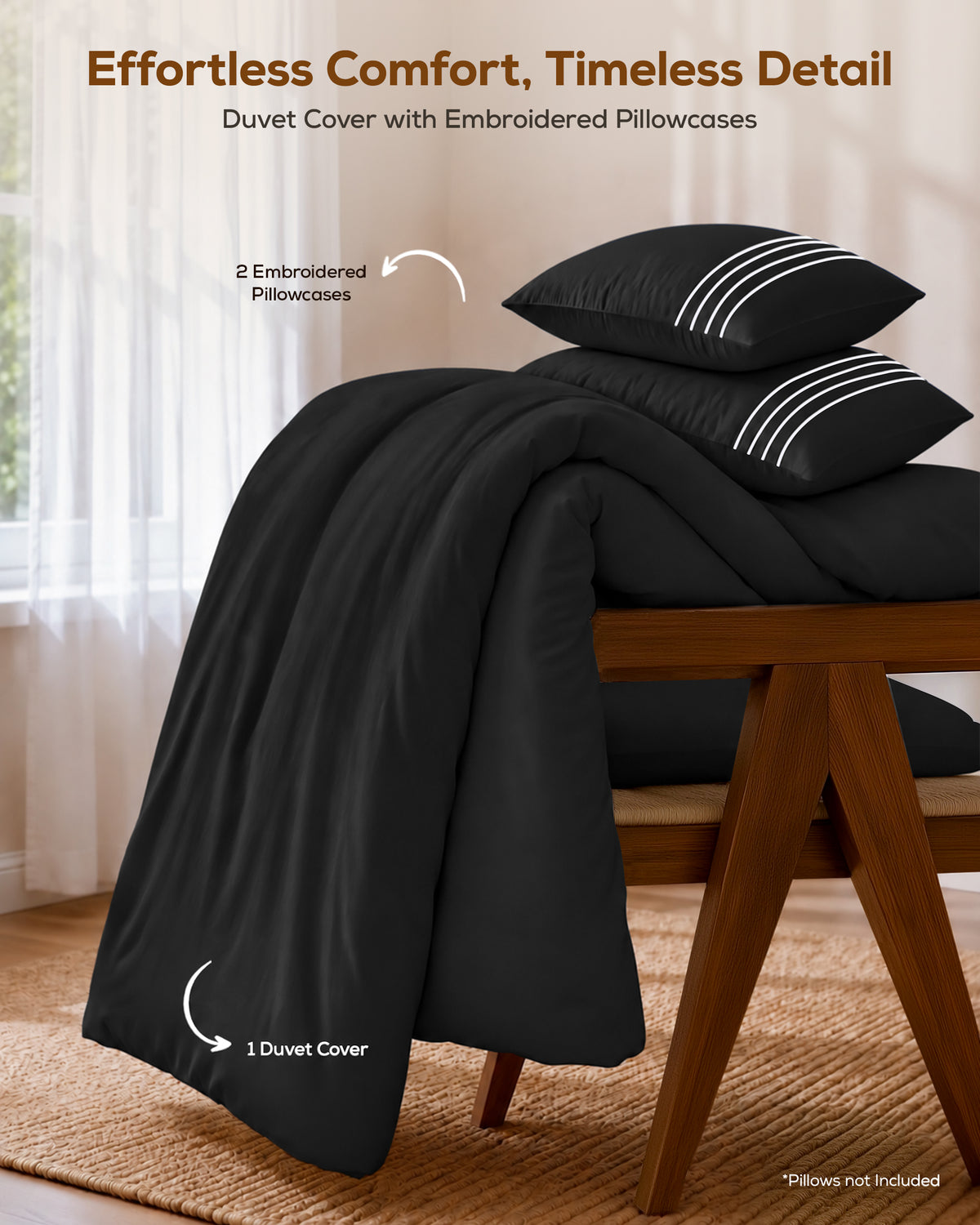 Fine Embroidery Duvet Cover Set