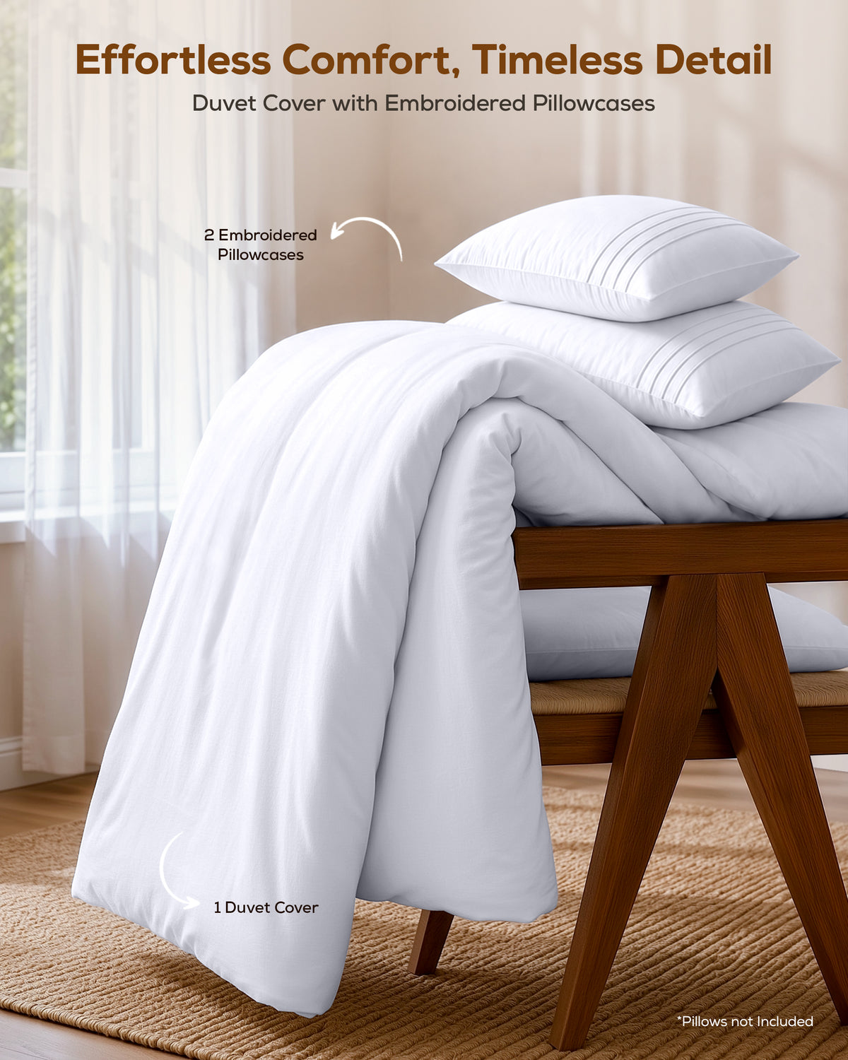 Fine Embroidery Duvet Cover Set